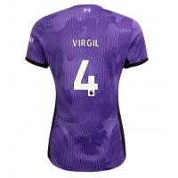 Maglie da calcio Liverpool Virgil van Dijk #4 Terza Maglia Femminile 2023-24 Manica Corta